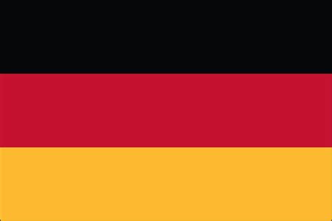 The national flag of germany features three equal horizontal bands of black (top), red, and gold. Germany - Flagpole Farm