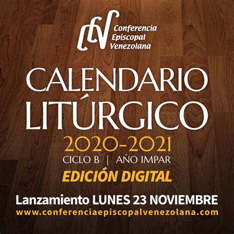 Departamento De Liturgia Presentará Calendario Litúrgico 2020 2021 En