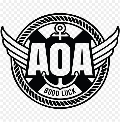 Aoa Vector Logos Album On Imgur Png Aoa Black White Png Image With