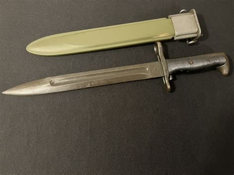 Unissued—pal Ww2 M1 Bayonet For Wwii Garand Usknife Uncut Mg St