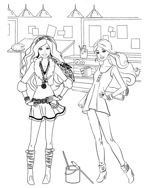 Barbie Super Spy Squad Coloring Pages Coloringpages2019