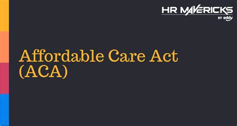 Affordable Care Act Aca 3 Employer Responsibilities Eddy