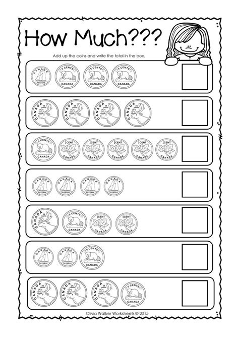 First grade math worksheets for june. Canadian Money Worksheets / Printables | Money worksheets ...