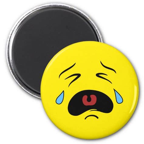 Super Sad Crying Face Emoji Magnet Uk