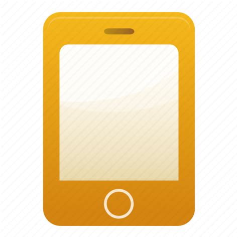Call Contact Iphone Mobile Phone Smartphone Yellow Icon