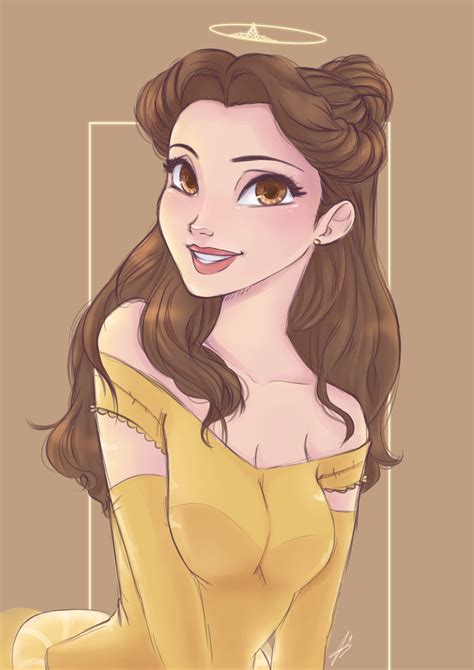 disney s princess belle by freesiasart on deviantart