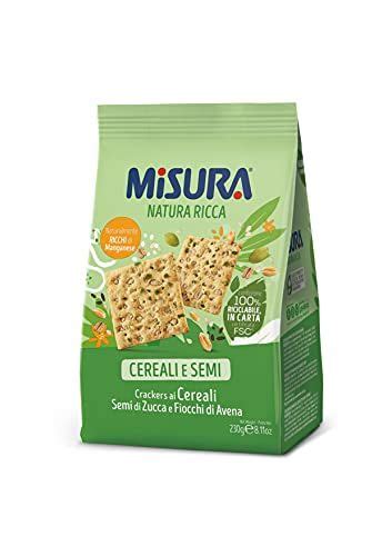 Misura Crackers Ai Cereali Natura Ricca Con Semi Di Zucca E Fiocchi