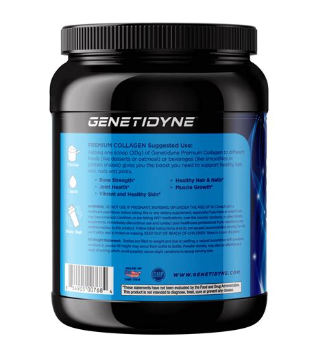 Premium Collagen Peptides 500g Genetidyne