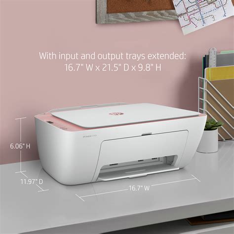 Hp Deskjet 2742e Wireless Color All In One Inkjet Printer Himalayan Pink With 6 Months Instant