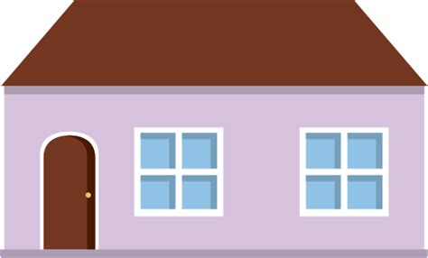 Flat Design 2d House Openclipart