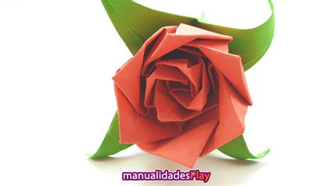 Cómo Hacer Una Rosa De Papel ¡origami Fácil Manualidades Play