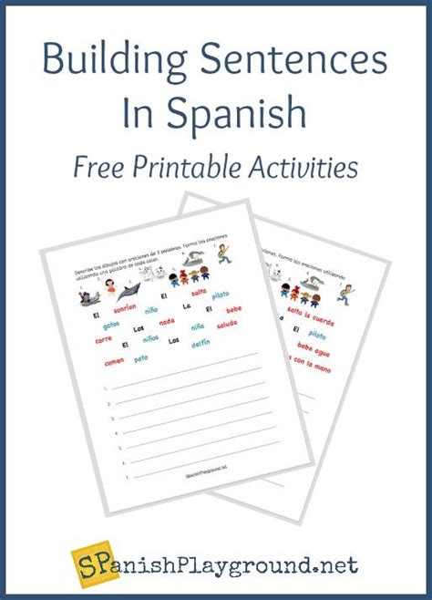 Build Spanish Sentences For Beginners Spanish Playground Spanish