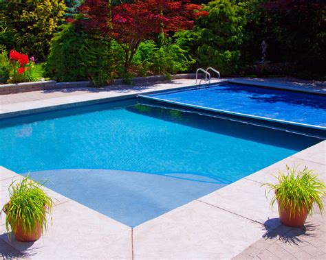 Alka Pool A Navy Blue Hydramatic Cover Protects This Vibrant Jewel