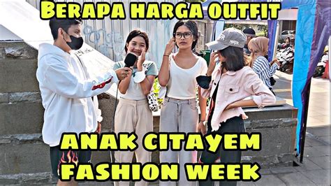 Berapa Harga Outfit Anak Citayam Fashion Week Edisi Cewe Cewe Youtube