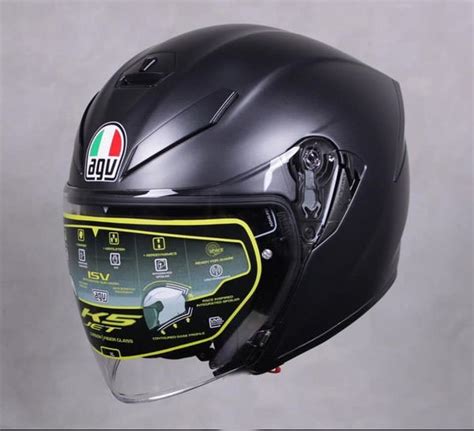 Jual Helm Agv K5 Jet Matt Black Open Face Helmet Di Lapak