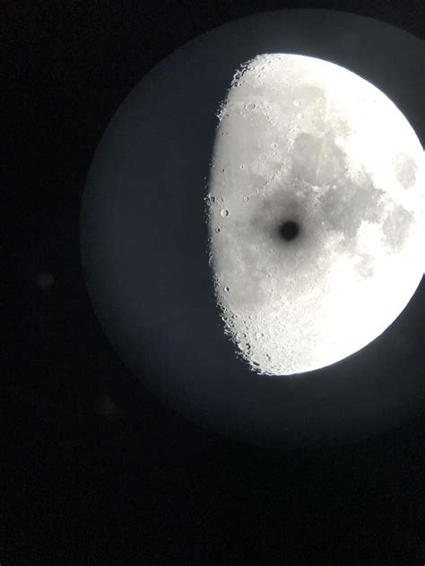 I Took A Picture Of The Moon Through A Telescope At Fremont Peak