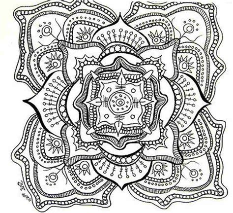 Mandala Art Coloring Page Flower Clip Art Library