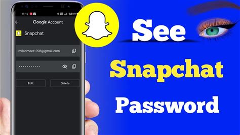How To See Snapchat Password How To Find Out My Snapchat Password