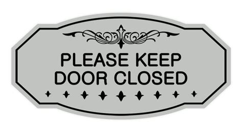 Victorian Please Keep Door Closed Sign Pacific Sign And Stamp