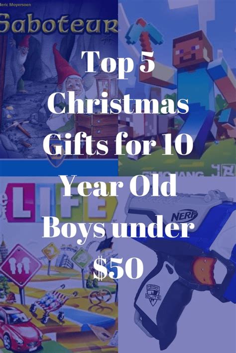 Top 5 Christmas Gifts for 10 Year Old Boys under $50  Christmas gifts