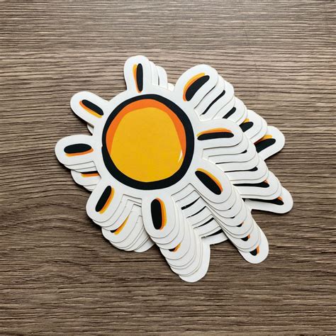 Sun Sticker Etsy