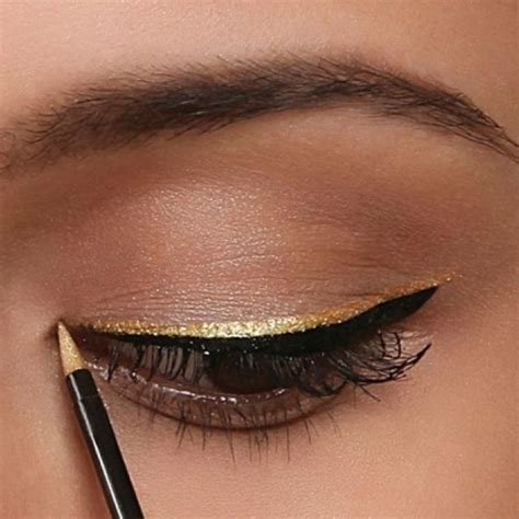 Golden Eyes Gold Eyeliner Eye Makeup Makeup