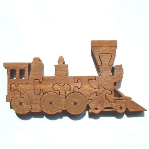 Items Similar To Steam Engine Train Wood Puzzle Game New Toy