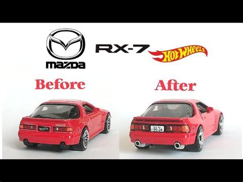 Hot Wheels Custom Detailing A Mazda RX 7 FC3S Read The Description