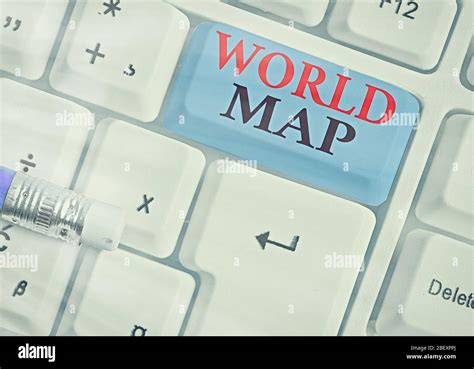 Conceptual Hand Writing Showing World Map Concept Meaning A