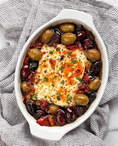 Baked Feta With Tomatoes And Olives Last Ingredient