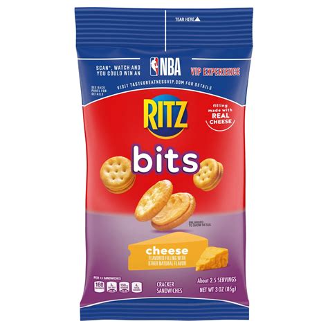 Nabisco Ritz Bits Big Bag Cheese Cracker Sandwiches Shop Crackers