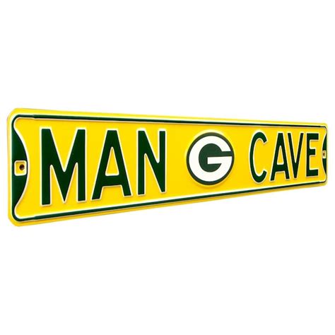 Authentic Street Signs Green Bay Packers 6 In X 36 In Metal Blank Sign