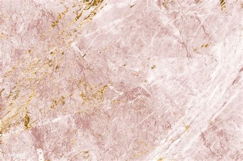 Pink And Gold Marble Textured Background Vector Free Image By
