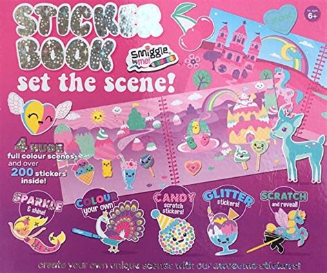 Smiggle Activity Set The Scene Sticker And Colouring Book Pink Buy