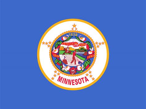 State Flag Of Minnesota Usa American Images