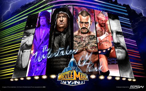 Cm Punk Vs The Undertaker Wrestlemania 29 Wwe Wallpaper 33897453