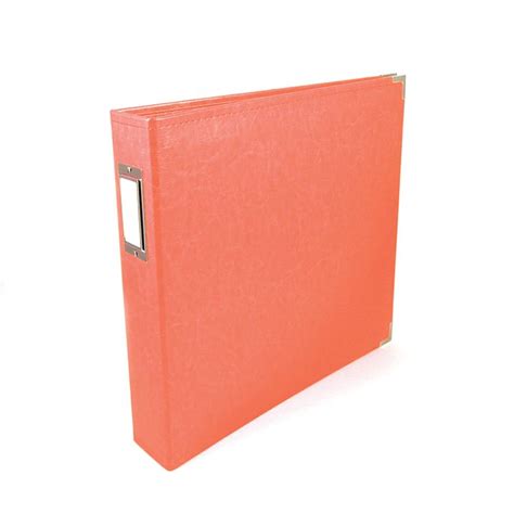 We R Memory Keepers Coral Classic Leather 3 Ring Album Classic