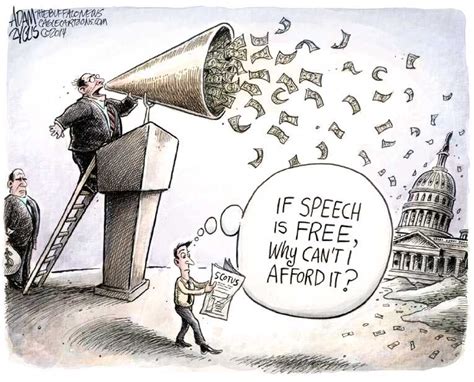 Political Cartoon On Capitalism Defeats Democracy By Adam Zyglis The