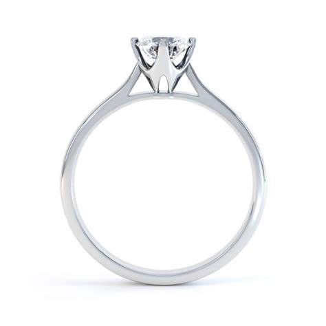 4 Claw Wedfit Compass Set Solitaire Ring