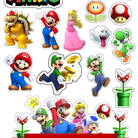 Topo De Bolo Super Mario Super Mario Bros Party Ideas Bolo Super