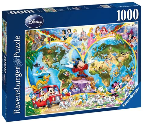 Köp Ravensburger Disney Världskarta Pussel 1000 Bitar På