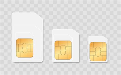 Premium Vector Set Of Sim Cards For Mobile Communication