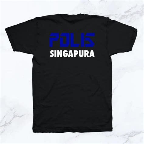 Polis Police Singapura T Shirt Men S Fashion Tops And Sets Tshirts And Polo Shirts On Carousell