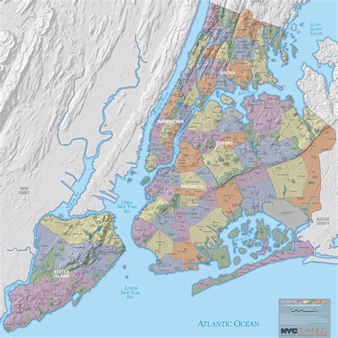 New York Queens Map Neighborhoods