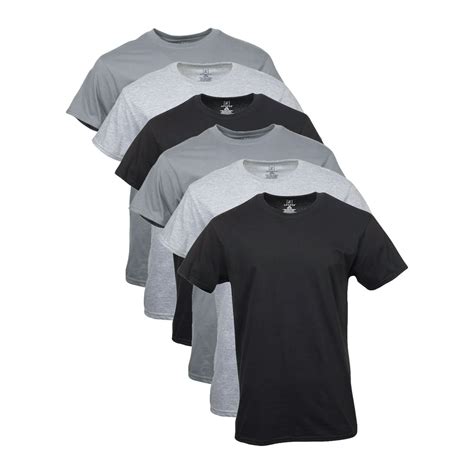 George George Mens Assorted Crew T Shirts 6 Pack