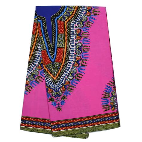 Ybgdk Pink Ankara Angelina Dashiki Printed Fabric African Maxi Skirt