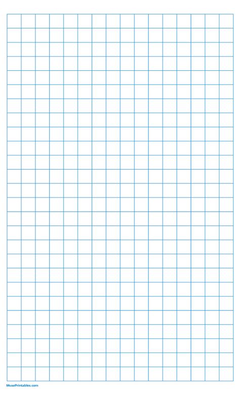 Printable Half Inch Blue Graph Paper For Legal Paper