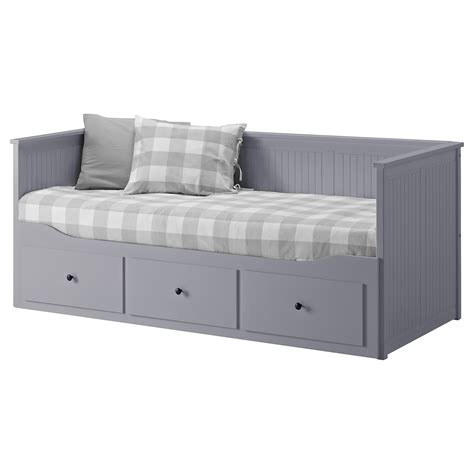 Hemnes Grey Day Bed With 3 Drawers Ikea