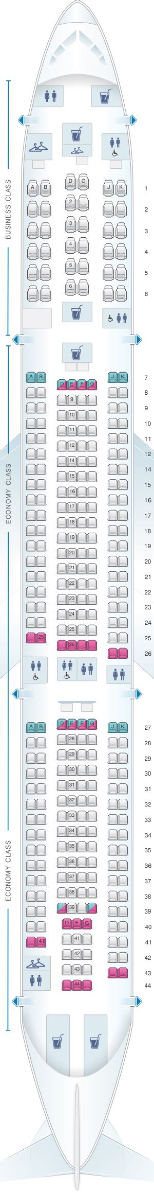 Seat Map China Airlines Airbus A330 300 Config 2 Seatmaestro