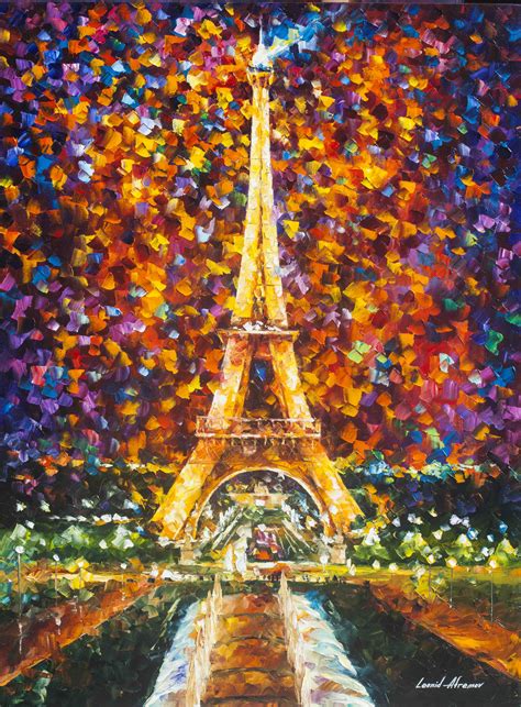Eiffel Tower Memories Oil Painting Free Shipping